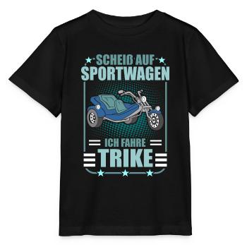 Triker Trike Trikerfahrer Dreirad Motortrike - Stanley/Stella Kinder T-Shirt MINI CREATOR  - Schwarz - Vorne - Mikhail (115cm)