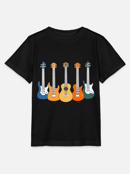 Gitarren - Stanley/Stella Kinder T-Shirt MINI CREATOR  - Schwarz