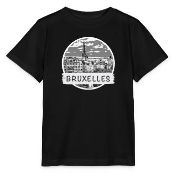 Brüssel City - Stanley/Stella Kinder T-Shirt MINI CREATOR  - Schwarz - Vorne - Mikhail (115cm)