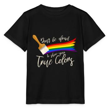 Gay Pride - Stanley/Stella Kinder T-Shirt MINI CREATOR  - Schwarz - Vorne - Mikhail (115cm)