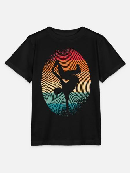 Breakdancer Breakdancing Fingerabdruck Breakdance - Stanley/Stella Kinder T-Shirt MINI CREATOR - Schwarz