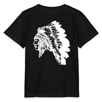 Indianer - Stanley/Stella Kinder T-Shirt MINI CREATOR  - Schwarz - Vorne - Mikhail (115cm)