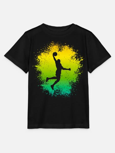 Dunking Basketballer Basketball Spieler Kinder - Stanley/Stella Kinder T-Shirt MINI CREATOR - Schwarz