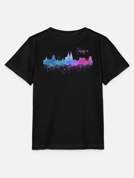 Köln Skyline - Stanley/Stella Kinder T-Shirt MINI CREATOR  - Schwarz