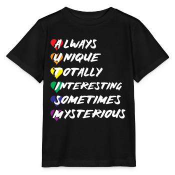 Autism Autismus Asperger Autistin Autist Asperger- - Stanley/Stella Kinder T-Shirt MINI CREATOR  - Schwarz - Vorne - Mikhail (115cm)