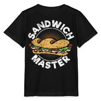 Sandwich Maker Sandwiches - Stanley/Stella Kinder T-Shirt MINI CREATOR  - Schwarz - Vorne - Mikhail (115cm)