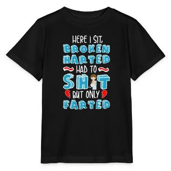 Furzender Liebeskummer Toilettengang - Stanley/Stella Kinder T-Shirt MINI CREATOR  - Schwarz - Vorne - Mikhail (115cm)