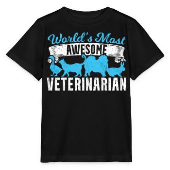 Weltbester Tierarzt - Stanley/Stella Kinder T-Shirt MINI CREATOR  - Schwarz - Vorne - Mikhail (115cm)