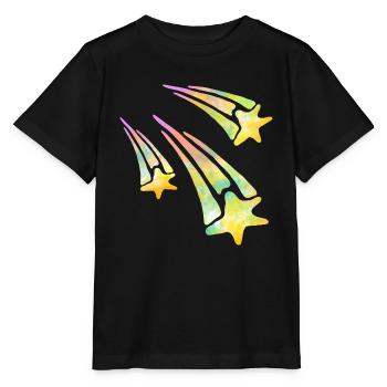 Sternschnuppen - Stanley/Stella Kinder T-Shirt MINI CREATOR  - Schwarz - Vorne - Mikhail (115cm)