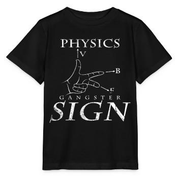 physicist - Stanley/Stella MINI CREATOR Kids’ T-Shirt - black - Front - Mikhail (115cm)
