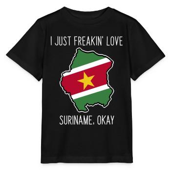 Farbenfroher Suriname Regenwald - Stanley/Stella Kinder T-Shirt MINI CREATOR  - Schwarz - Vorne - Mikhail (115cm)
