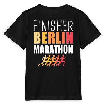 Finisher Berlin Marathon – Lauf & Leistung - Stanley/Stella Kinder T-Shirt MINI CREATOR  - Schwarz - Vorne - Mikhail (115cm)