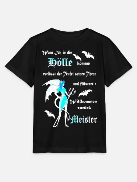 Hölle Teufel Satan Dämon gefallener Engel. - Stanley/Stella Kinder T-Shirt MINI CREATOR  - Schwarz