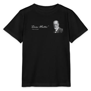 " Deine Mutter " Sigmund Freud - Stanley/Stella Kinder T-Shirt MINI CREATOR  - Schwarz - Vorne - Mikhail (115cm)