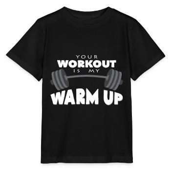 dumbbell - Stanley/Stella MINI CREATOR Kids’ T-Shirt - black - Front - Mikhail (115cm)