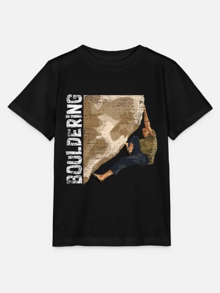 Draufgängerischer Boulderer Felswand - Stanley/Stella Kinder T-Shirt MINI CREATOR  - Schwarz