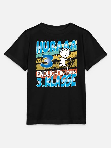 Kinder Schule Einschulung Junge 3 Klasse - Stanley/Stella Kinder T-Shirt MINI CREATOR  - Schwarz