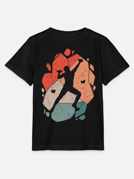 Klettern Bergsteiger Bouldern Boulder - Stanley/Stella Kinder T-Shirt MINI CREATOR  - Schwarz