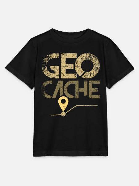 Geocache Geocaching Geocatcher Geocatcherin - Stanley/Stella Kinder T-Shirt MINI CREATOR  - Schwarz
