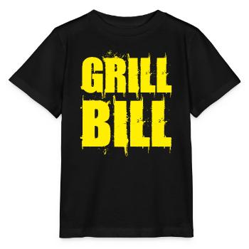 BBQ Bill - Stanley/Stella MINI CREATOR Kids’ T-Shirt - black - Front - Mikhail (115cm)