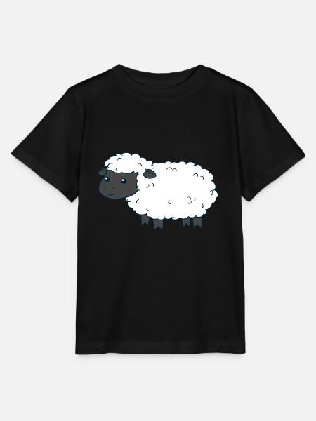 Cute Sheep - Stanley/Stella Kinder T-Shirt MINI CREATOR - Schwarz