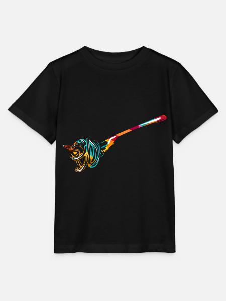 Herzhafter Spaghetti Kochabend - Stanley/Stella Kinder T-Shirt MINI CREATOR  - Schwarz