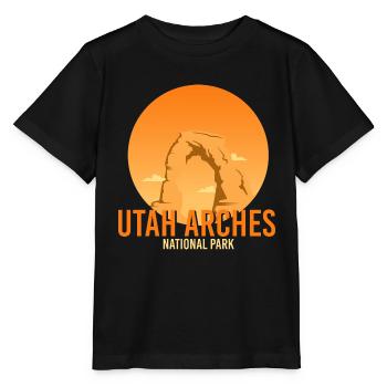 Utah Nationalpark - Stanley/Stella Kinder T-Shirt MINI CREATOR  - Schwarz - Vorne - Mikhail (115cm)