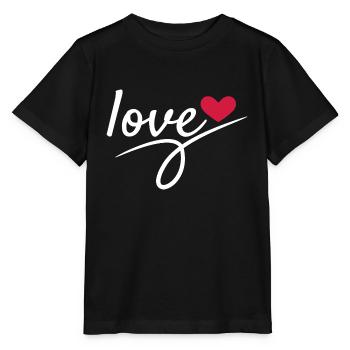 Liebe Valentinstag Romantisch - Stanley/Stella Kinder T-Shirt MINI CREATOR  - Schwarz - Vorne - Mikhail (115cm)