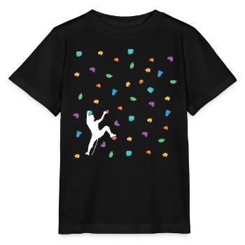 Klettern Shirt - Kletter T-Shirt Vintage - Stanley/Stella Kinder T-Shirt MINI CREATOR  - Schwarz - Vorne - Mikhail (115cm)
