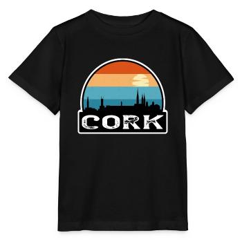 Cork Irland Flagge Skyline Reise-Souvenir - Stanley/Stella Kinder T-Shirt MINI CREATOR  - Schwarz - Vorne - Mikhail (115cm)