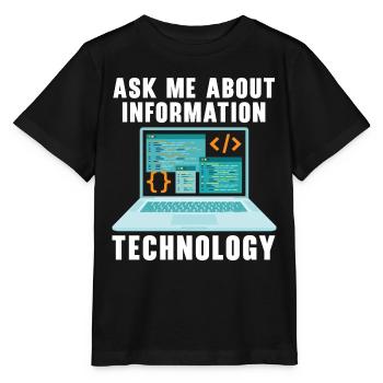 I.T. Dept Haben Sie versucht, es aus- und wieder a - Stanley/Stella Kinder T-Shirt MINI CREATOR  - Schwarz - Vorne - Mikhail (115cm)