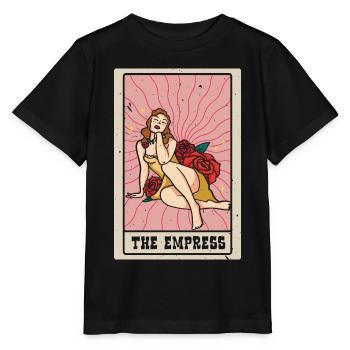 Die Kaiserin Tarotkarte Schamane Wahrsagerei - Stanley/Stella Kinder T-Shirt MINI CREATOR  - Schwarz - Vorne - Mikhail (115cm)