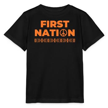 first nation indigen USA - Stanley/Stella Kinder T-Shirt MINI CREATOR  - Schwarz - Vorne - Mikhail (115cm)