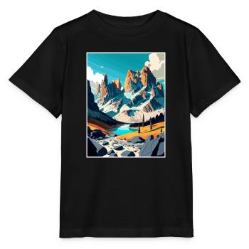 Dolomiten Dolomiten Dolomiten Gebirge Italien - Stanley/Stella Kinder T-Shirt MINI CREATOR  - Schwarz - Vorne - Mikhail (115cm)