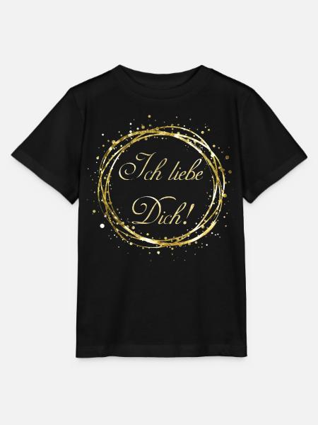 Ich liebe Dich - Stanley/Stella Kinder T-Shirt MINI CREATOR - Schwarz