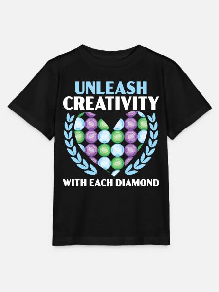 Diamantmalerei Handwerkszeug Diamantmaler - Stanley/Stella Kinder T-Shirt MINI CREATOR - Schwarz
