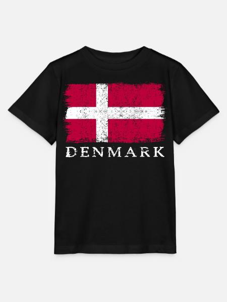 Dänemark Dänische Flagge Dänemarkflagge - Stanley/Stella Kinder T-Shirt MINI CREATOR  - Schwarz