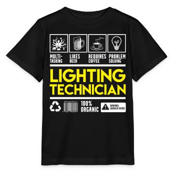 Licht Techniker - Stanley/Stella Kinder T-Shirt MINI CREATOR  - Schwarz - Vorne - Mikhail (115cm)
