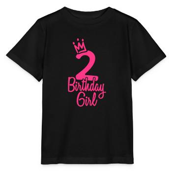 Zweiter Geburtstag Birthday Girl - Stanley/Stella Kinder T-Shirt MINI CREATOR  - Schwarz - Vorne - Mikhail (115cm)