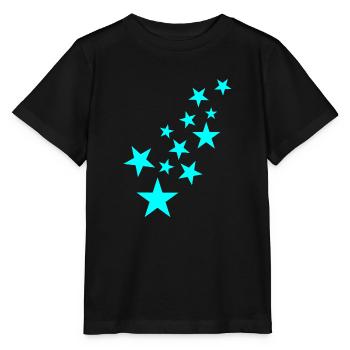 Stern Sternchen Muster Symbol - Stanley/Stella Kinder T-Shirt MINI CREATOR  - Schwarz - Vorne - Mikhail (115cm)