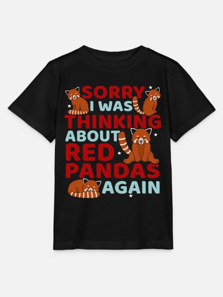 Red Panda Lover - Stanley/Stella Kinder T-Shirt MINI CREATOR - Schwarz