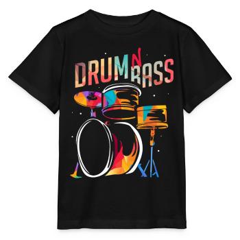 Elektrisierender Bass Raveclub - Stanley/Stella Kinder T-Shirt MINI CREATOR  - Schwarz - Vorne - Mikhail (115cm)