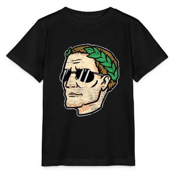 Taktischer Cäsar Militärkommandant - Stanley/Stella Kinder T-Shirt MINI CREATOR  - Schwarz - Vorne - Mikhail (115cm)