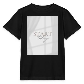 START TODAY - Stanley/Stella Kinder T-Shirt MINI CREATOR  - Schwarz - Vorne - Mikhail (115cm)