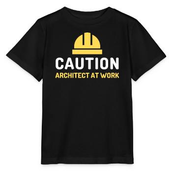 architekt at work - Stanley/Stella Kinder T-Shirt MINI CREATOR  - Schwarz - Vorne - Mikhail (115cm)