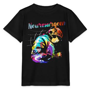 Flinke Neurochirurgin Gehirnoperation - Stanley/Stella Kinder T-Shirt MINI CREATOR  - Schwarz - Vorne - Mikhail (115cm)