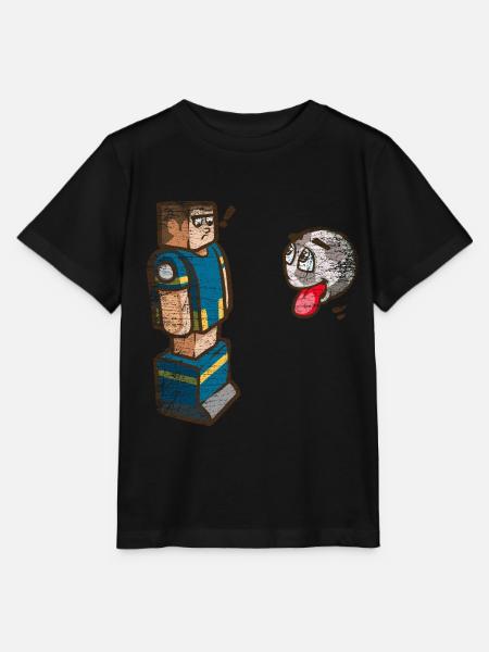Begeisterter Tischfußball Torjäger - Stanley/Stella Kinder T-Shirt MINI CREATOR - Schwarz