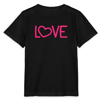 Liebe Herz Romantisch - Stanley/Stella Kinder T-Shirt MINI CREATOR  - Schwarz - Vorne - Mikhail (115cm)