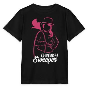 Flinke Schornsteinfegerin Kaminreinigung - Stanley/Stella Kinder T-Shirt MINI CREATOR  - Schwarz - Vorne - Mikhail (115cm)