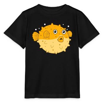 Kugelfisch - Stanley/Stella Kinder T-Shirt MINI CREATOR  - Schwarz - Vorne - Mikhail (115cm)